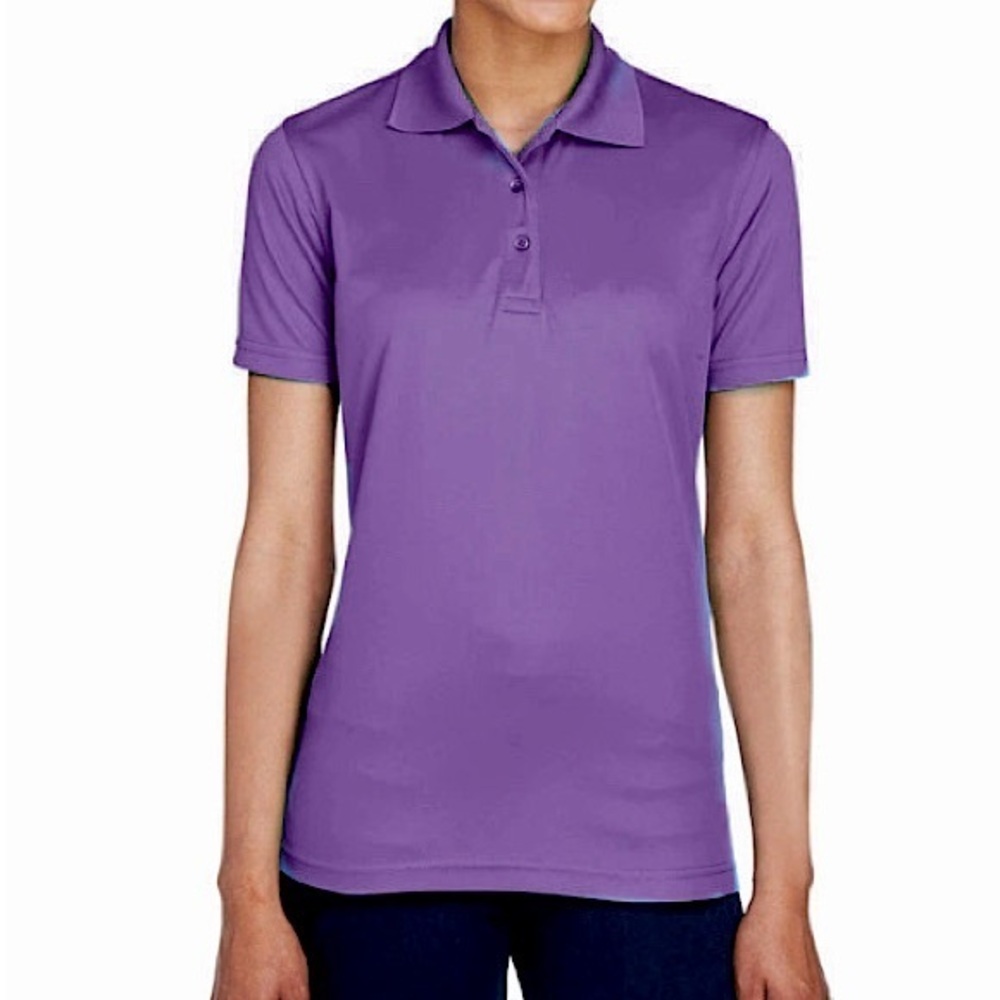 Columbia omni-wick sports breathe able women’s golf polo shirt purple
